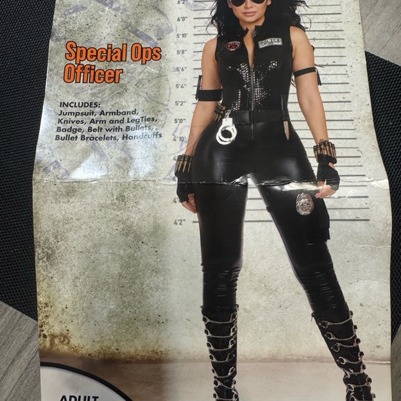 Spirit Special Ops Officer Costume - Black - Picture 1 of 1